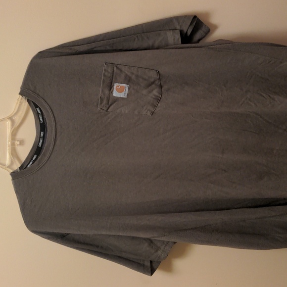 Carhartt Force green/grey Pocket T-Shirt cotton / poly blend - Picture 2 of 5